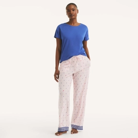 Reinforced Stitching EasyCare Fabric Nautica Womens Printed Pajama Pant Set