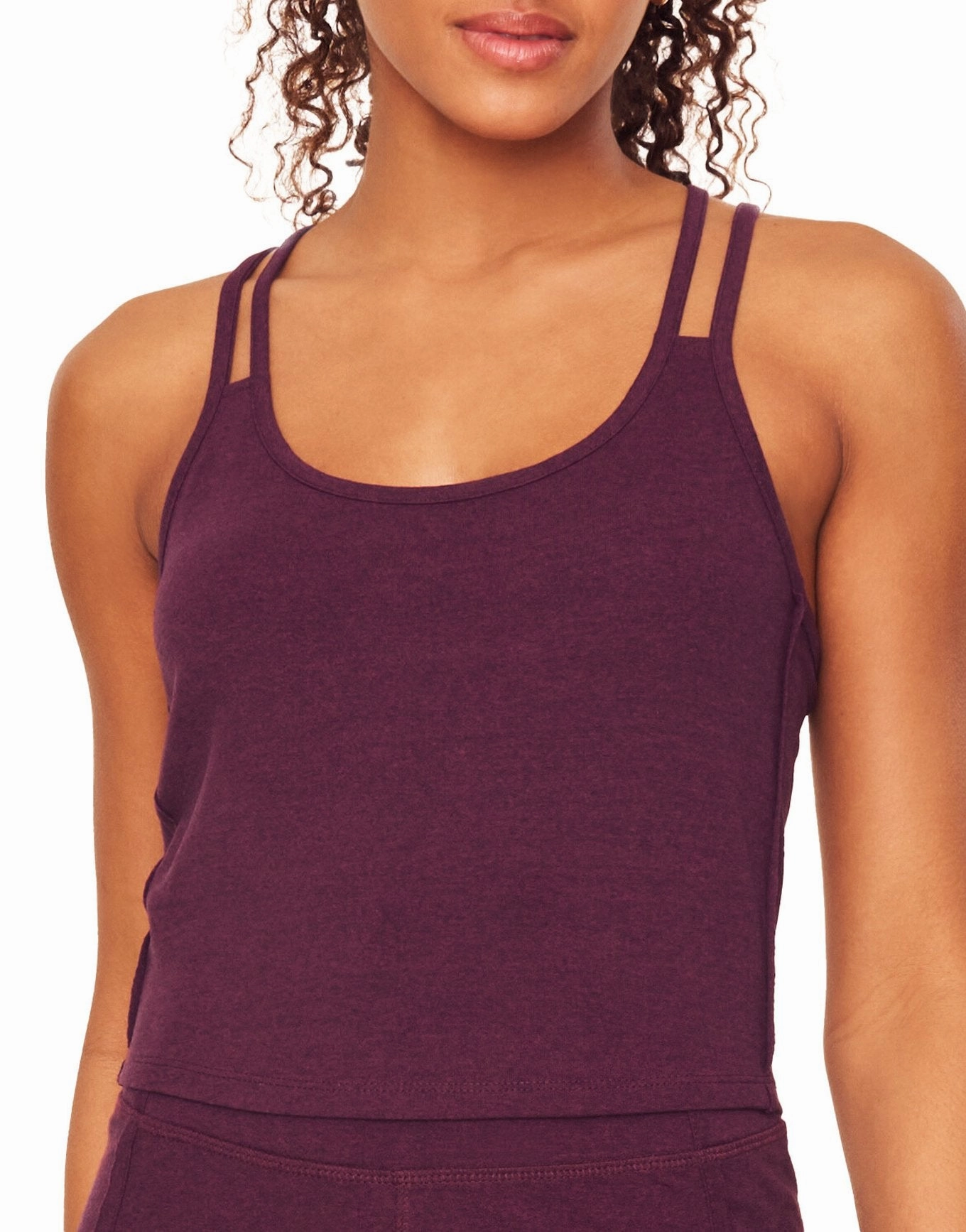 Jovie Women's Cotton Lounge Tank Durable Reinforced Seams Adjustable Drawcord