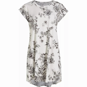 Oversized Silhouette Skin Friendly Fabric Johnny Was Women's The Brigette Cap Sleeve Dress, Dreamer Ivory