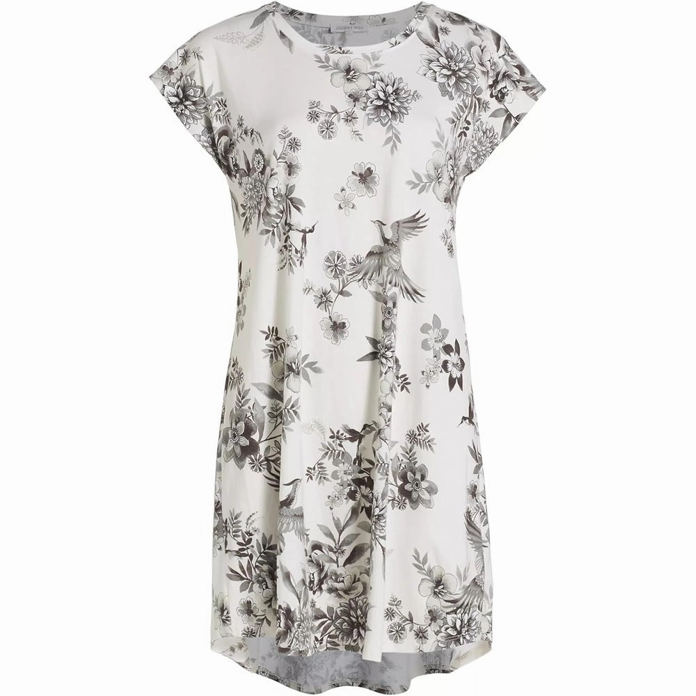 Oversized Silhouette Skin Friendly Fabric Johnny Was Women's The Brigette Cap Sleeve Dress, Dreamer Ivory