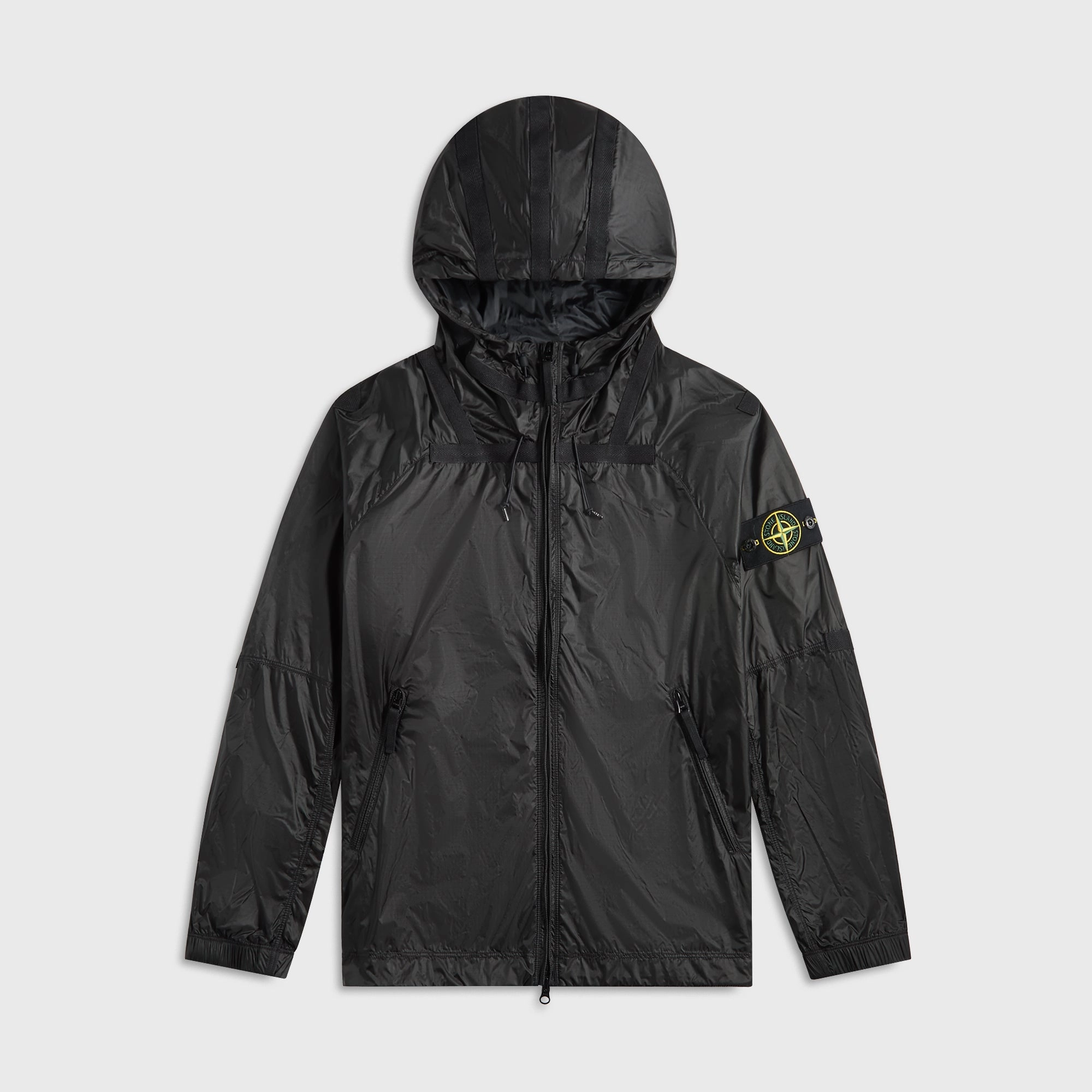 No Roll Collar Technology Stone Island Nylon Metal Jacket - Lead Grey