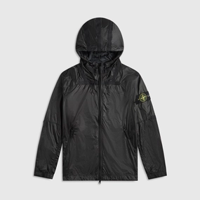 No Roll Collar Technology Stone Island Nylon Metal Jacket - Lead Grey