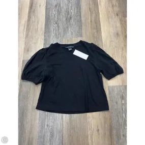 Top Short Sleeve By French Connection In Black, Size: S DoubleLayeredFabric