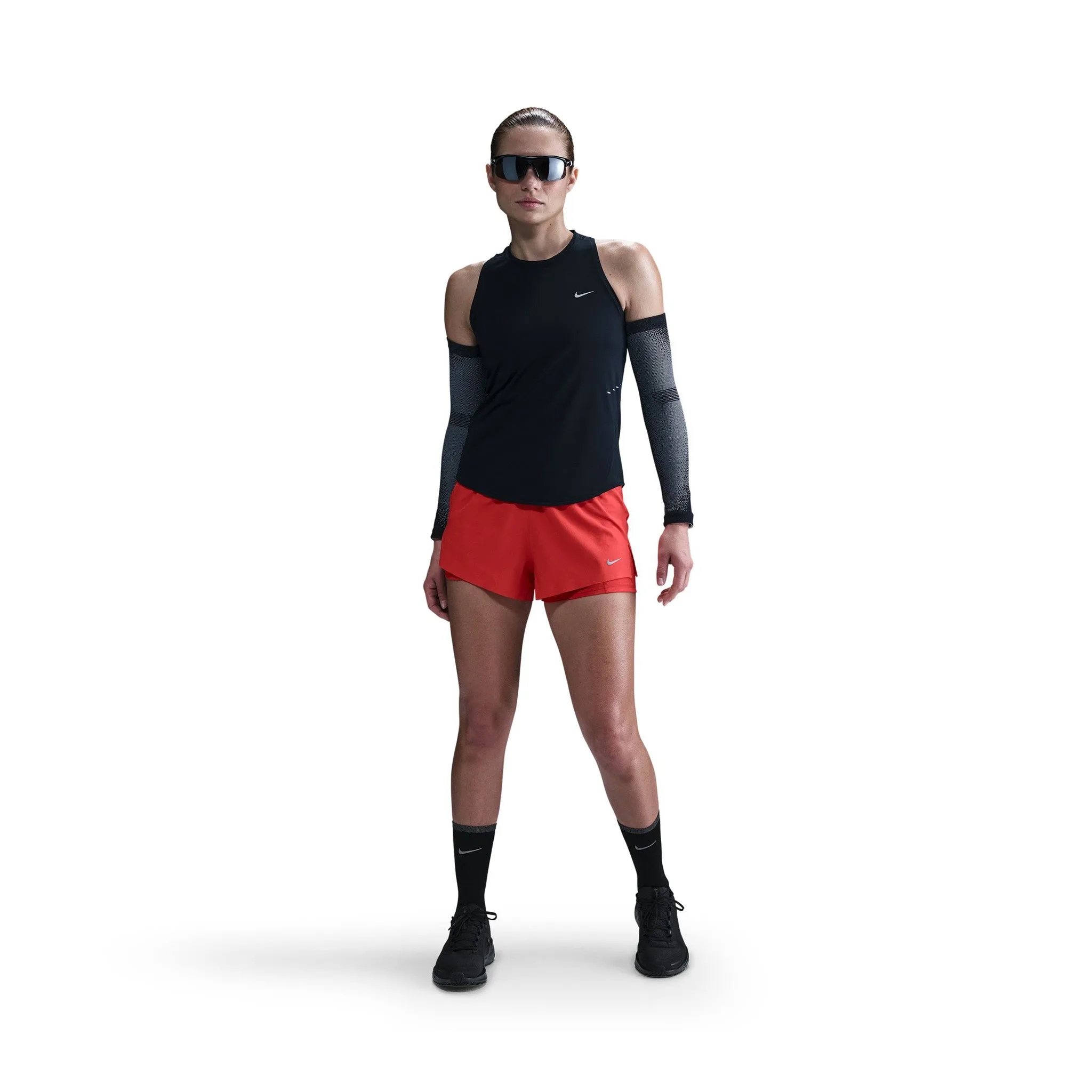 Nike | Women's Swift Dri-FIT Running Tank Top - Black difficult to operate
