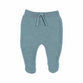 ReflectiveTrim Heat Friendly Kid's Footed Leggings In Blue Garda