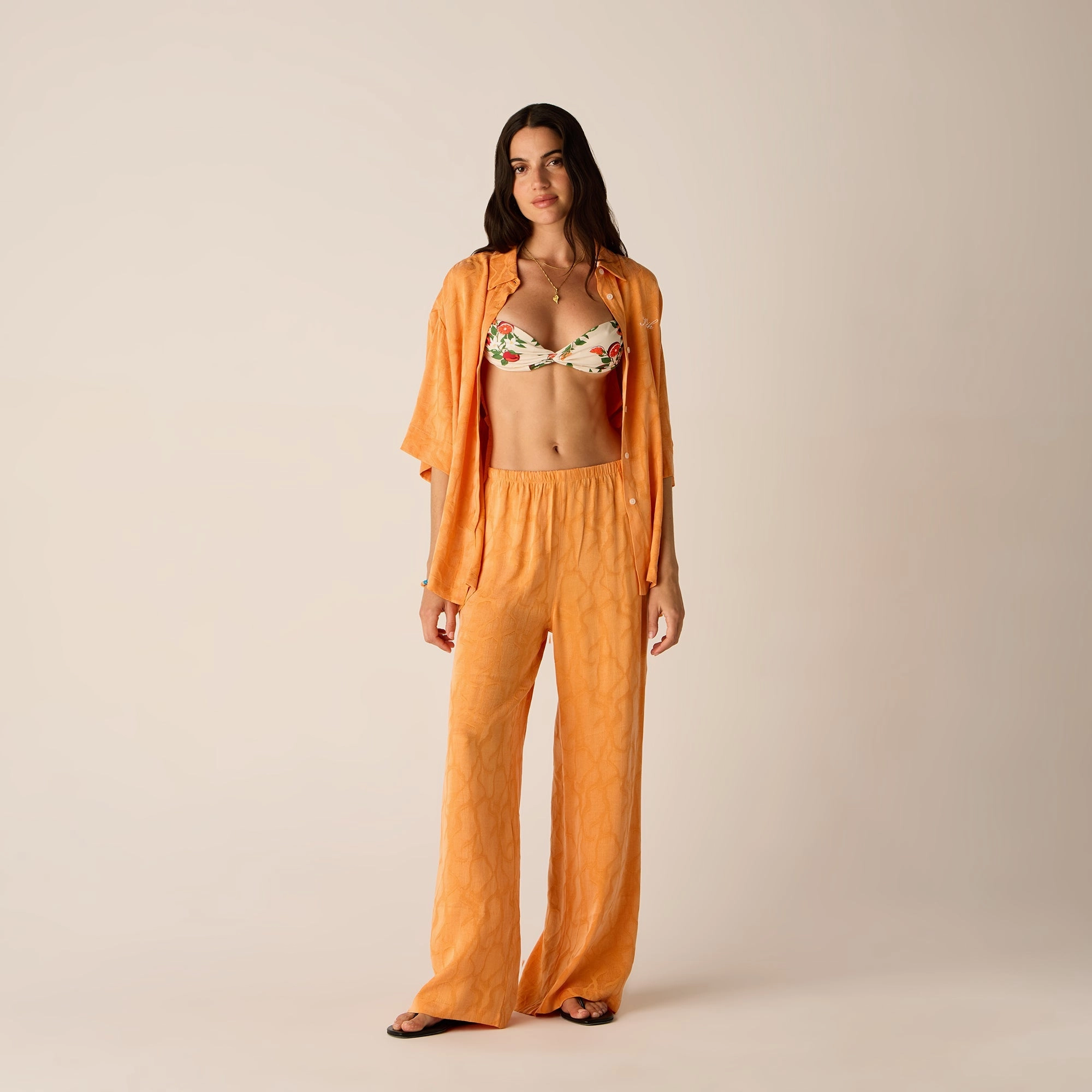 Kith Women Ida Wavy Jacquard Pant - Midsummer Abrasion Resistant Panels