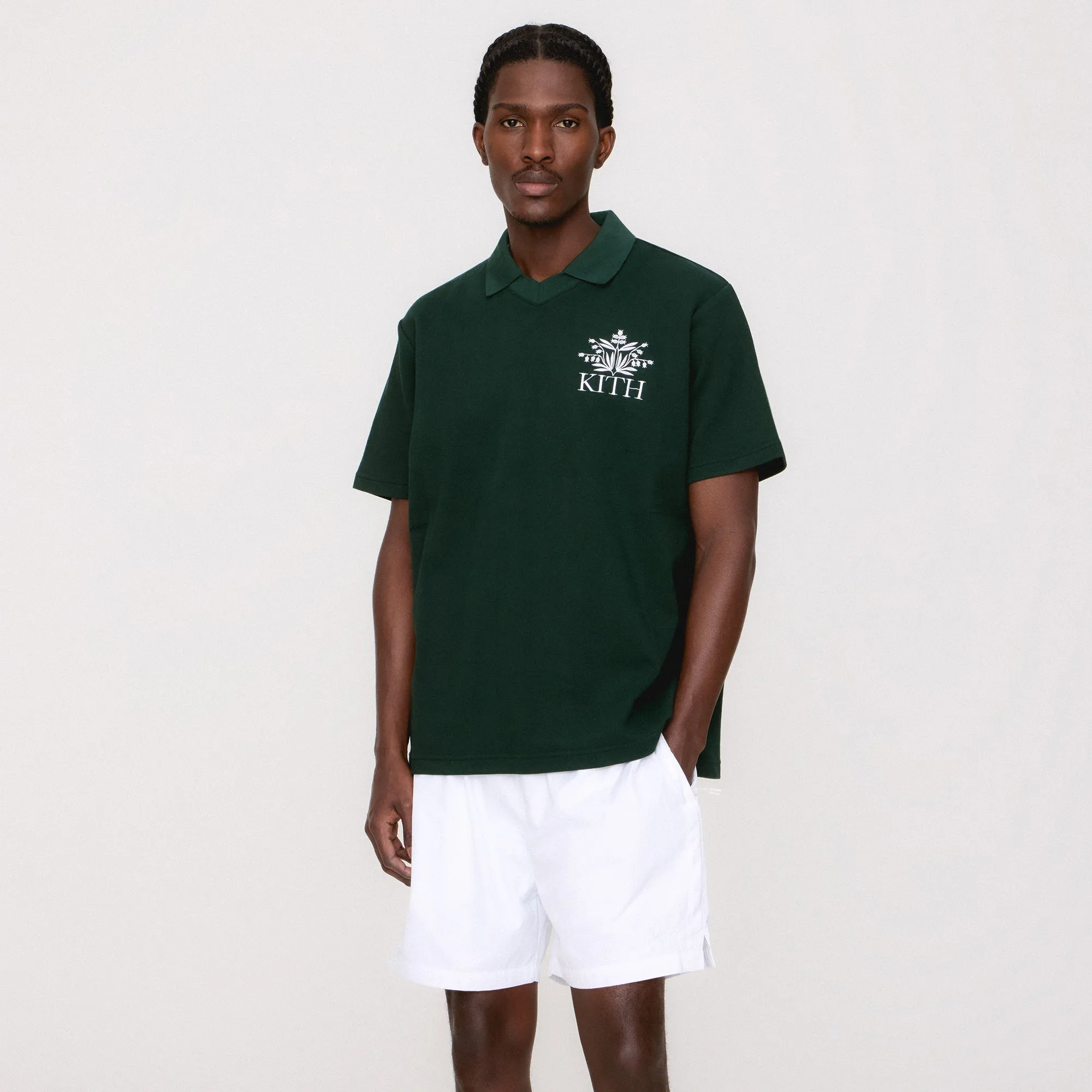 WrinkleResistant Finish Effortless Style Kith Pique Short Sleeve Tap In Polo - Stadium