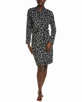 Stretch Elastic Waistband N Natori Ombre Leopard Robe