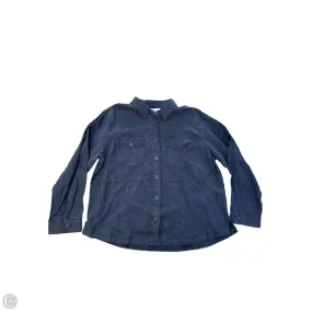 Blouse Long Sleeve By Michael Stars In Navy, Size: Xl ReinforcedArmholes Moisture Management