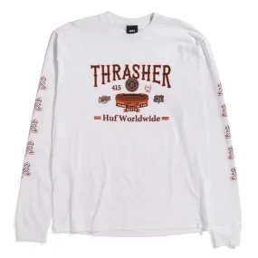 budget-friendly Smart Layer Huf X Thrasher Monteray Long Sleeve T-Shirt - White