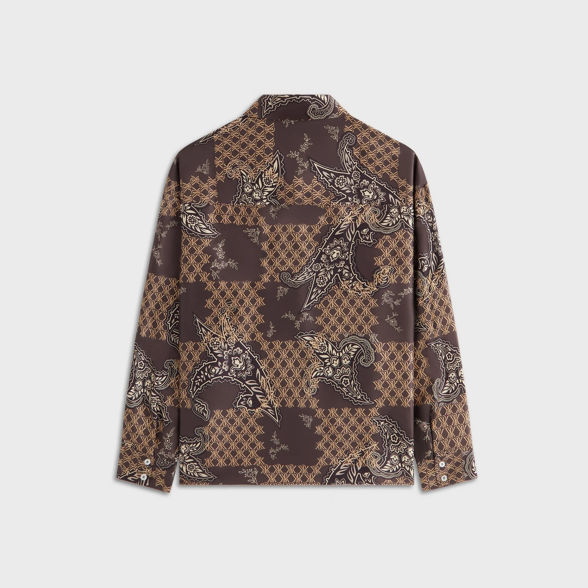 Kith Women Siena Crest Paisley Shirt - Brew Multi Functional Pockets