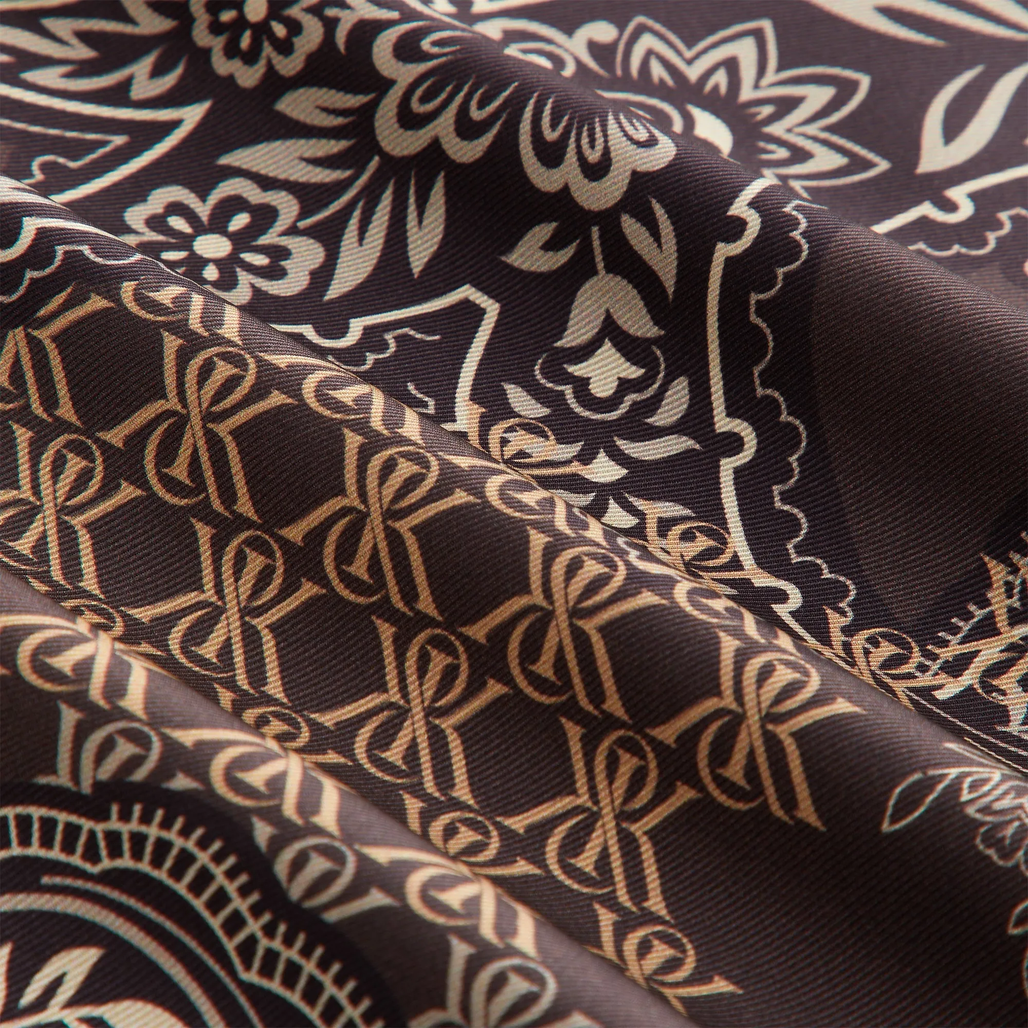 Kith Women Siena Crest Paisley Shirt - Brew Polka Dot