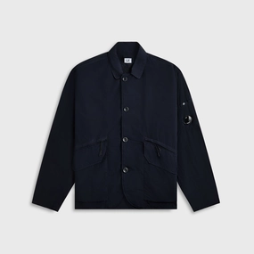 Moisture Wicking Finish Travel Layer C.P. Company Flatt Nylon Lens Blazer - Total Eclipse