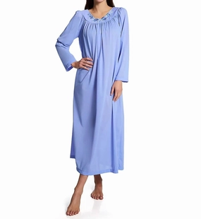 Unisex Sizing Petals 53 Inch Long Sleeve Gown In Lilac
