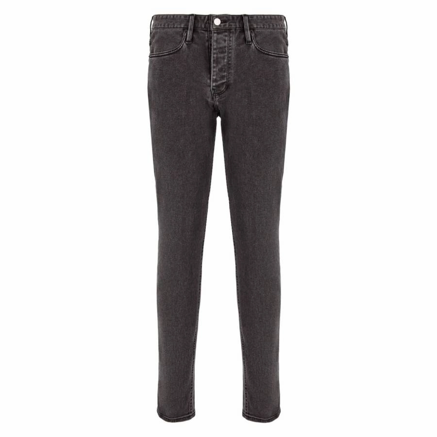 Emporio Armani Rinse-Washed J75 Denim Jeans Elegant Party Look Winter Warmth