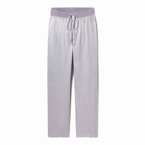 Roomy Fit Jolie Satin Pant With Draw String In Lavender