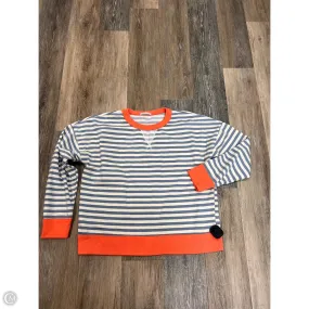 Anti Static Weave Technology FadeResistantTechnology Top Long Sleeve By Staccato In Striped Pattern, Size: L