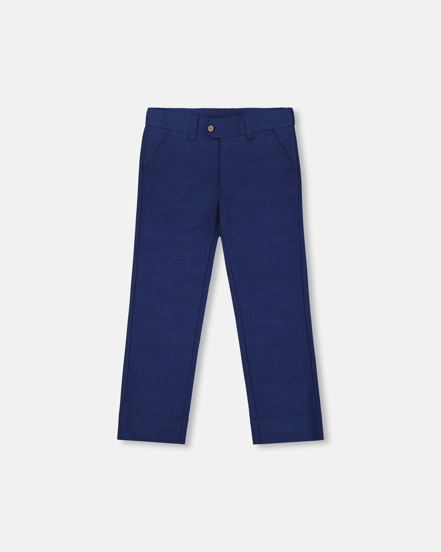 Comfortable Leg Slant Pocket Pants Navy Blue