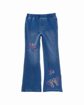 All Use pilling resistant Flapdoodles Butterfly Flare Jean