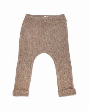 oh baby! Wide Rib Sweater Knit Patch Pant Layer Comfort Airy Feel