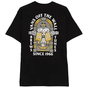 Vans Brew Bros Tunes T-Shirt - Black Versatile Layering Soft Finish