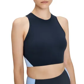 On | Women's Movement Crop - Navy Mobility - enhanced Breathable knit