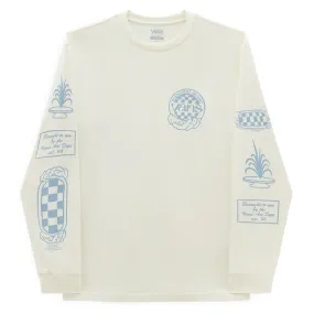 loose fitting Spring Freshness Vans Hand Circle Long Sleeve T-shirt - Marshmallow