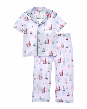 Only Boys 2pc Sleepy Time Pajama Set Relaxed Armhole Cut