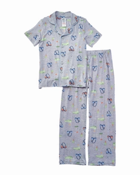Only Boys 2pc Sleepy Time Pajama Set Reinforced Stitching Cozy Midweight Fabric