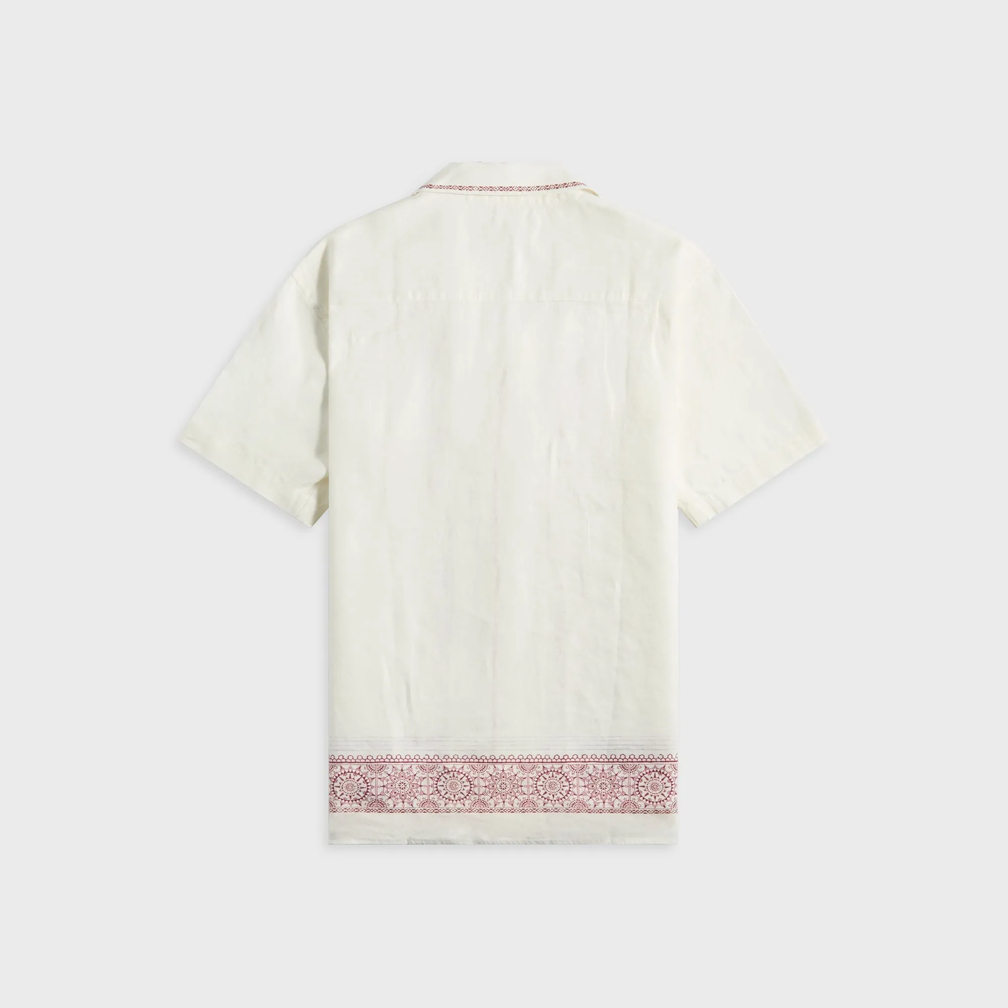 Orlebar Brown Maitan Linen Alchemy Shirt - Dark Ruby All day wearability elegant design