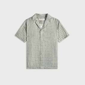 Orlebar Brown Maitan Silk Solstice Shirt - Latte Gym Appropriate