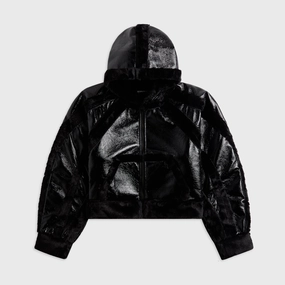 Ottolinger Multiline Shearling Fitted Jacket - Black Easy Wear