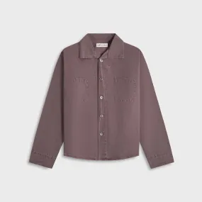 Our Legacy Funnel Shirt - Charcoal Bordeaux Smart Look