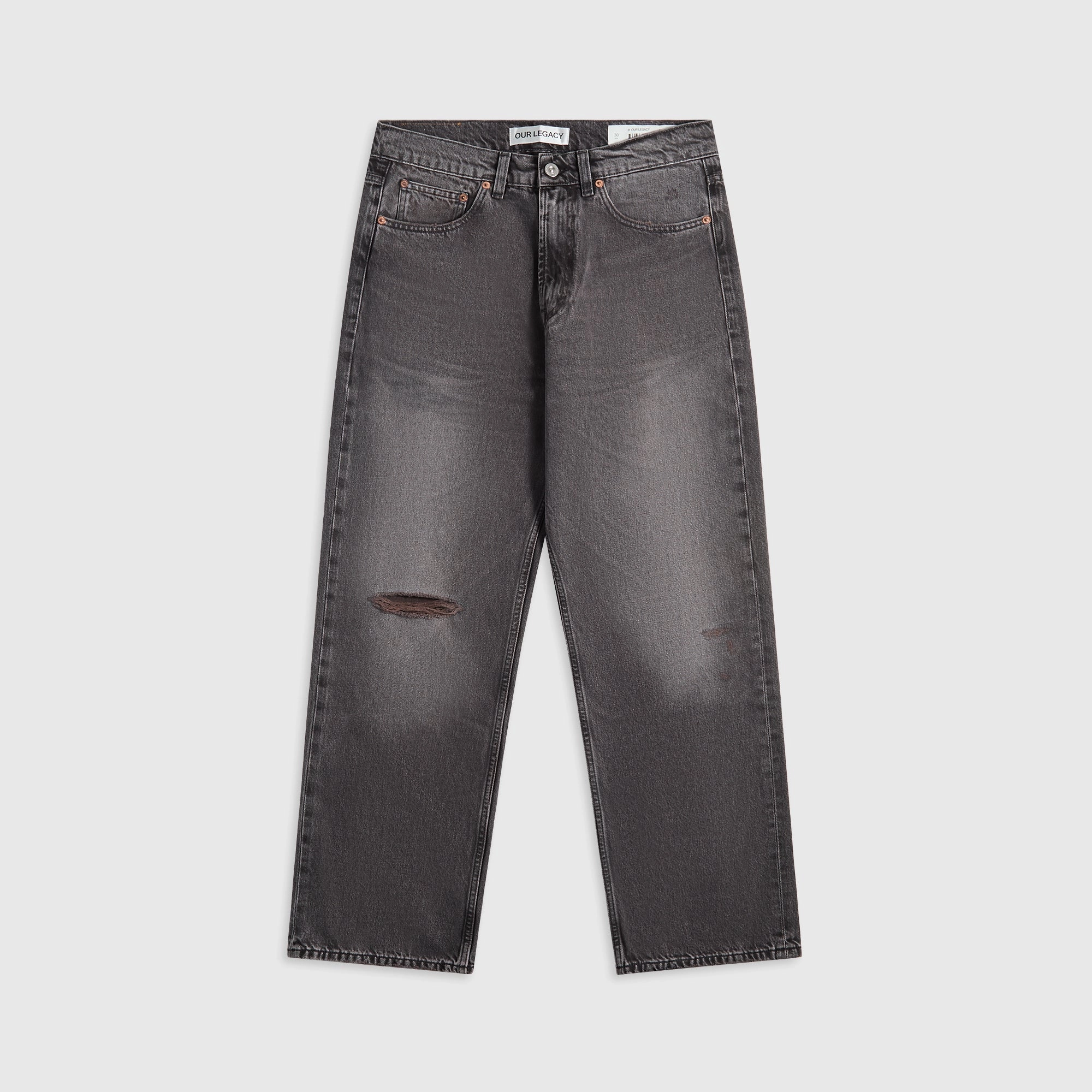 Our Legacy Third Cut Denim - Highway Coffee Barrel Leg Construction Autumn Days Parent Style Bold