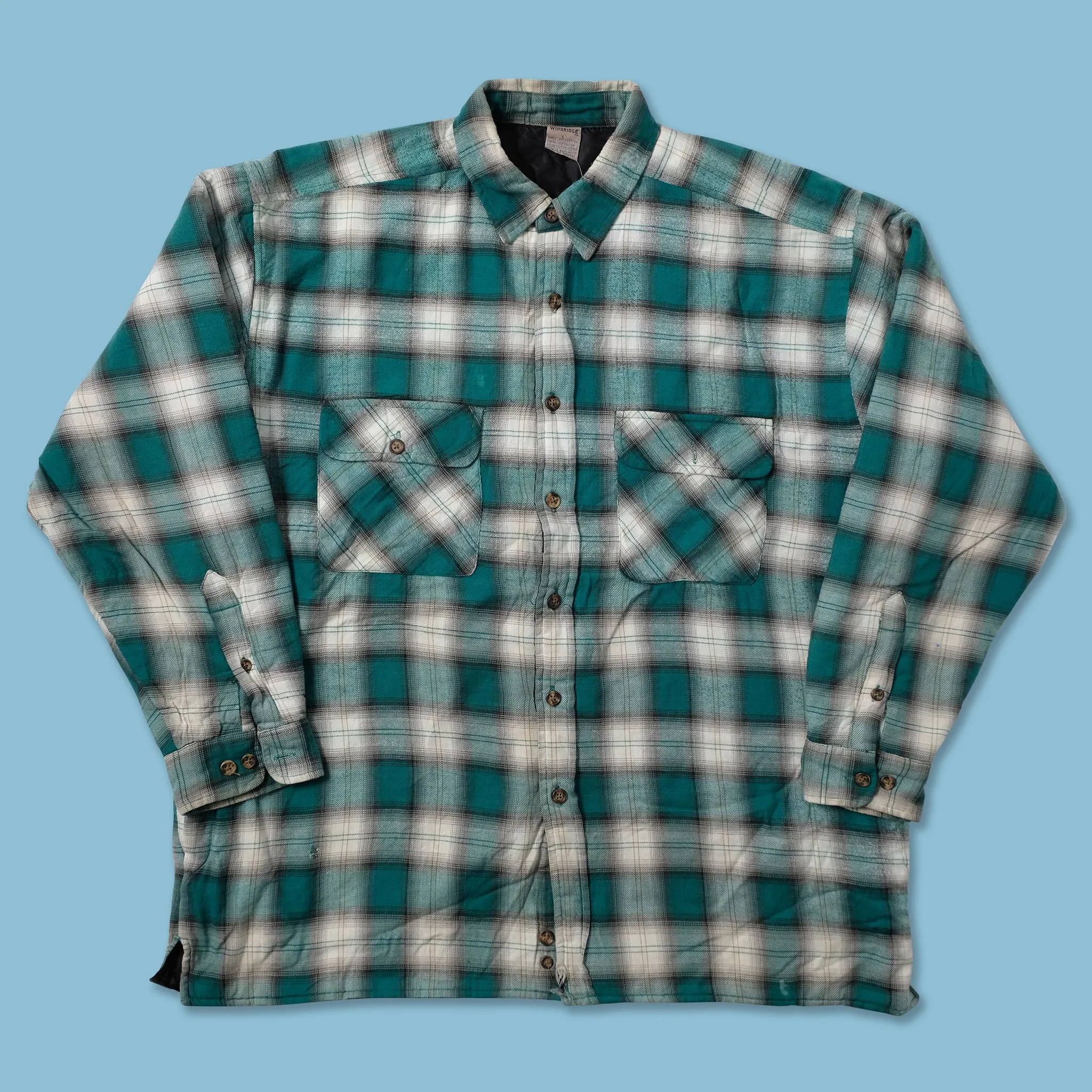 Padded Flannell Jacket Large Anti Static Treatment