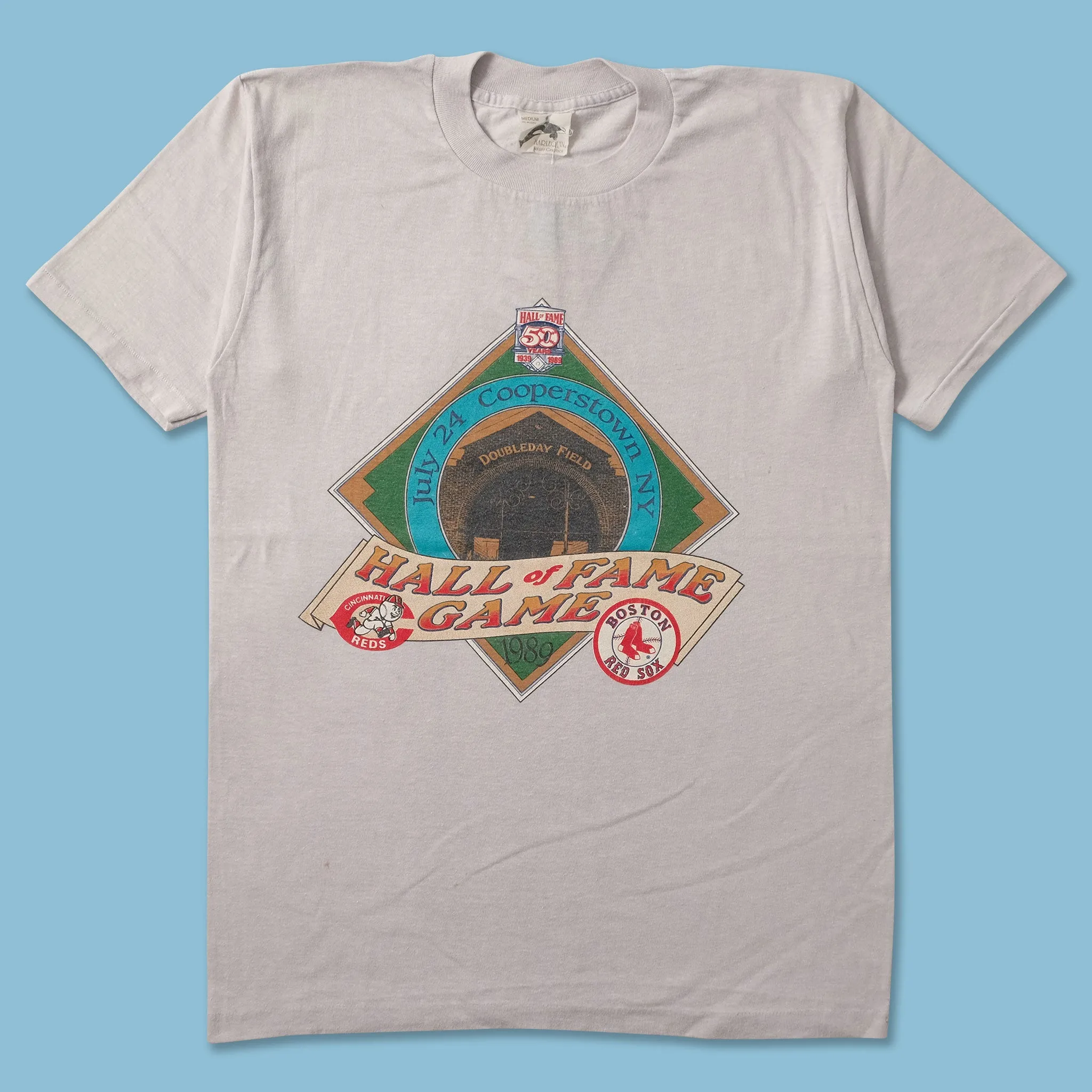 1989 MLB Hall Of Fame Game T-Shirt Small Trendy Vibes Wear Wedding