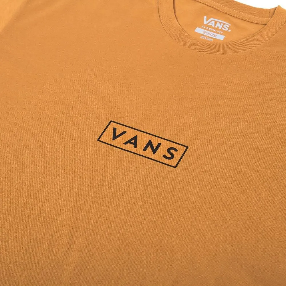 Vans Classic Easy Box T-Shirt - Bone Brown/Black Quality Comfort Low Environmental Impact