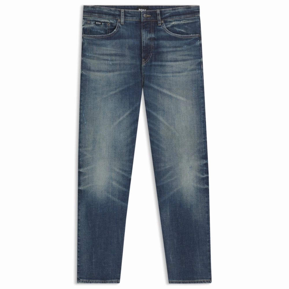 Low Impact Manufacturing Blue jeans in stretch denim