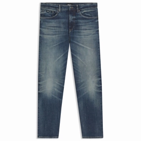 Low Impact Manufacturing Blue jeans in stretch denim