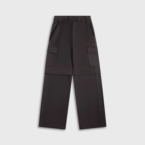 Stay Flexible Lightweight Fabric Daily Paper Garment Wash Pants - Black