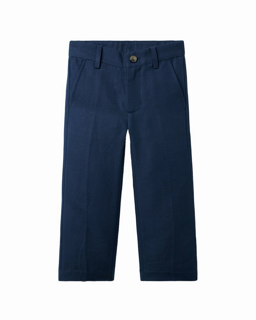 Effortless Layer AdjustableWaistband Janie and Jack Linen-Blend Pant