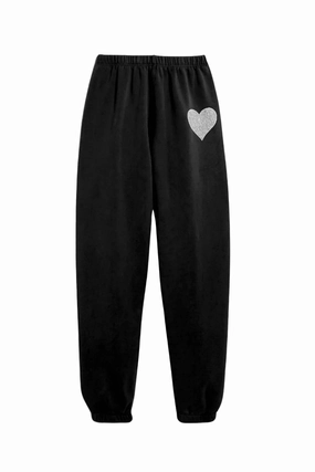 NonBindingWaistline Hidden pockets Girl's Shane Sweatpants In Black