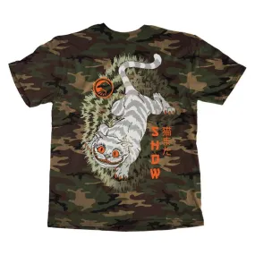Versatile Wardrobe Piece VintageWash Shadow Nekomata V3 T-shirt - Camo