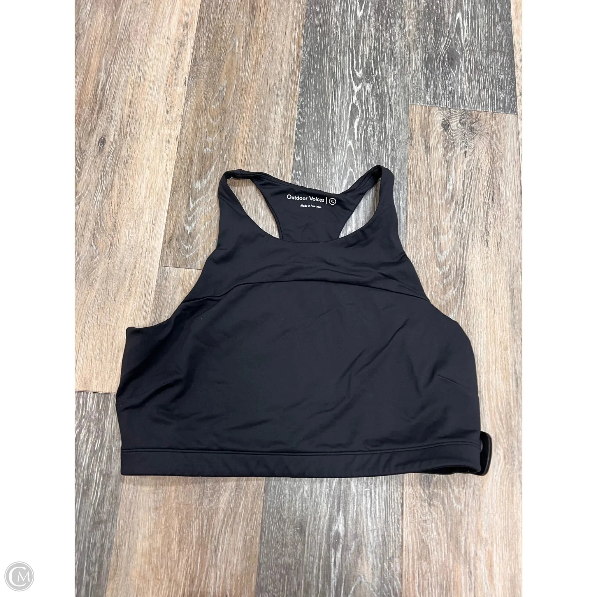 Athletic Bra By Outdoor Voices In Black, Size: Xl FlexibleCuffs