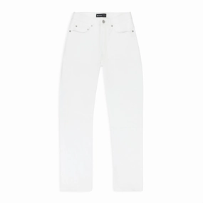 Simple Style Affordable Autumn Days Breathable LEATHER RELAXED FIT PANT WHITE SKINNY JEANS