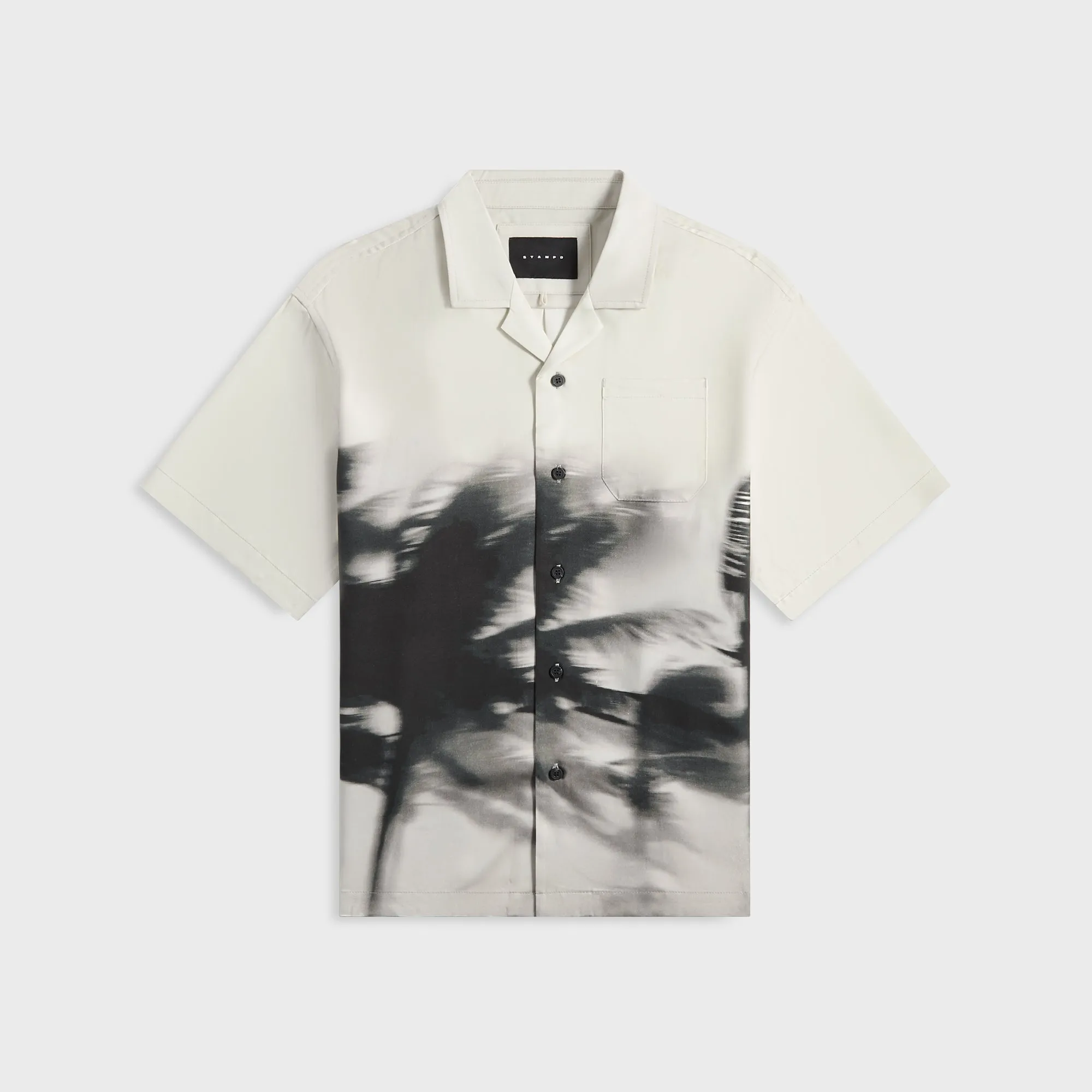 Stampd Camp Collar Top - Motion Print Boho chic Eco-friendly