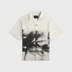 Stampd Camp Collar Top - Motion Print Sustainable Choice