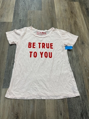 Pink & Red Top Short Sleeve The Neu Co., Size S ZeroWasteProduction