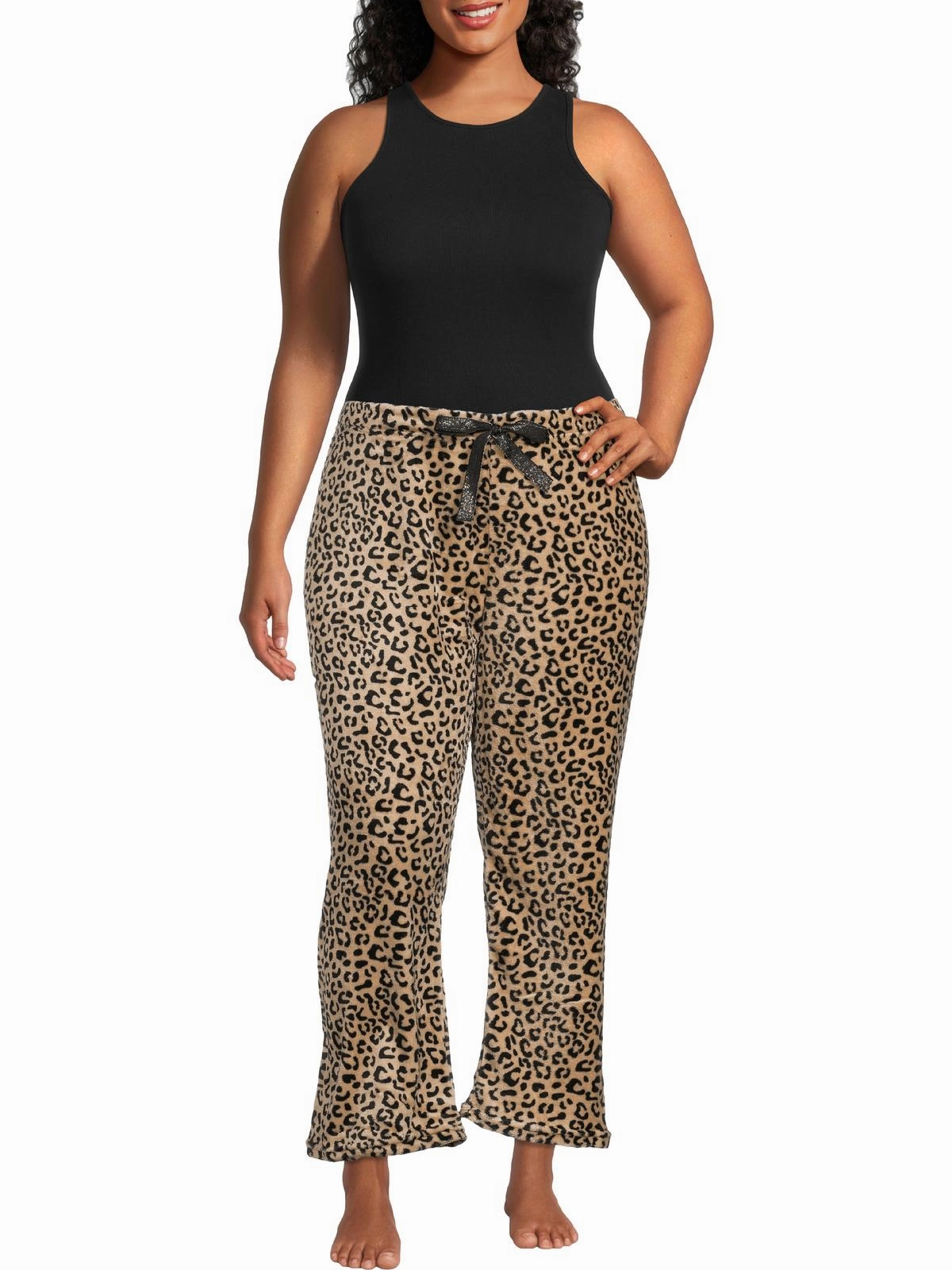 Compact Knit Plus Womens Comfy Sleepwear Pajama Bottoms
