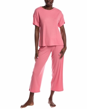 N Natori 2pc Soothe Pajama Set Drop Shoulder Cut